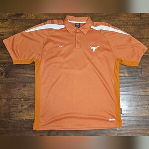 Nike University Of Texas Polo Mens Large